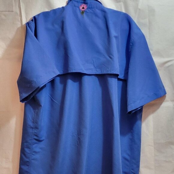 Destination, Like New, short Sleeve Blue Hawaiian XL Shirt - Picture 2 of 7